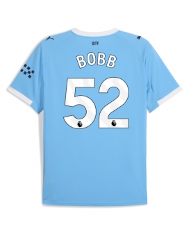 Billige Fotballdrakt Manchester City Oscar Bobb #52 Replika Hjemmedrakt 2025-26 Kortermet Billige Fotballdrakt Manchester City Oscar Bobb #52 Replika Hjemmedrakt 2025-26 Kortermet